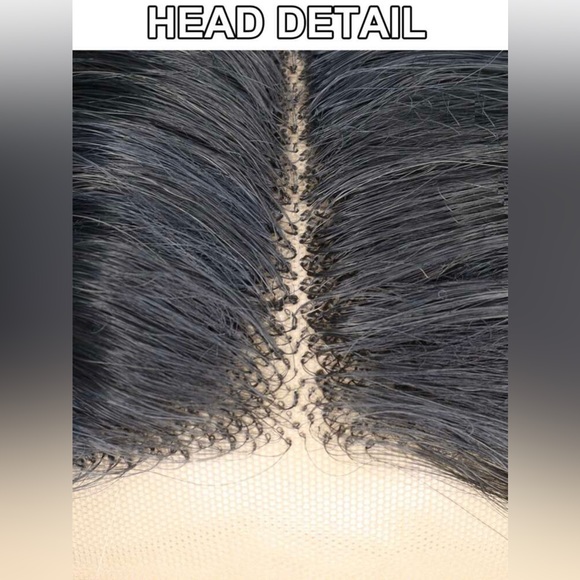 13*3*1 T-Part Loose Wave Human Hair blend Ombre Champagne Blonde with Dark Roots - Picture 5 of 8